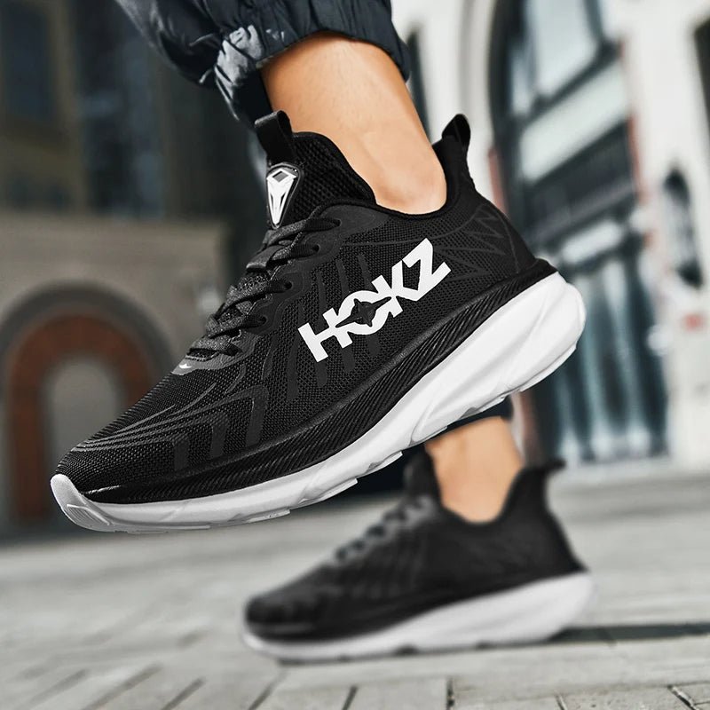 Men's StrideX running shoes isolated on white, modern and lightweight design
