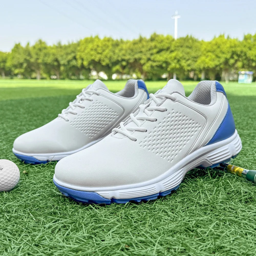 Striker Pro Men's golf footwear, offering athletic style, comfort, & all-weather traction.