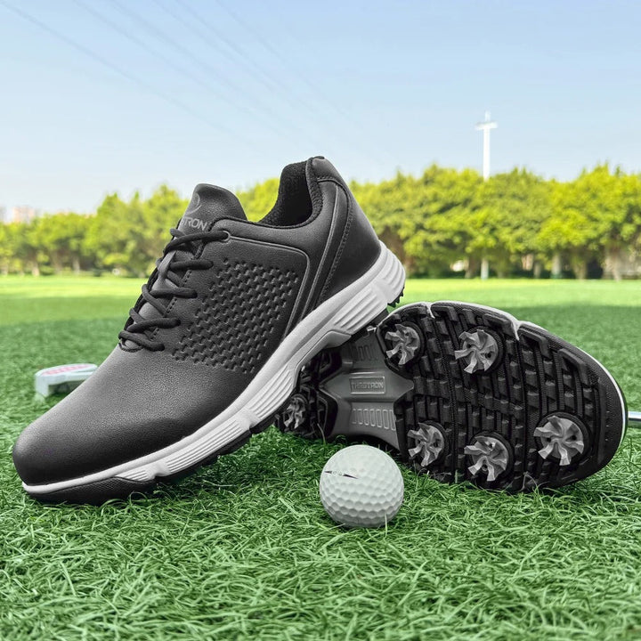 Durable Men's Striker Pro golf shoes, all-weather performance & athletic style.