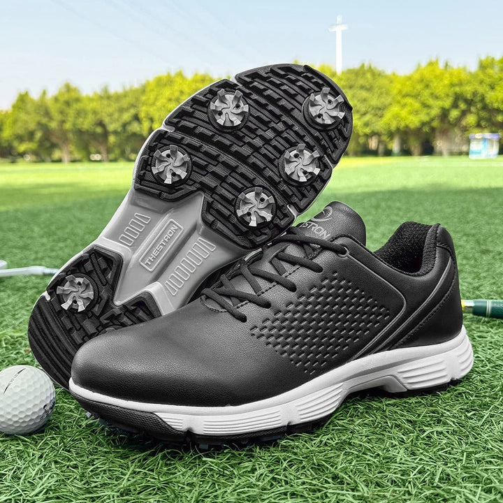 Performance Men's golf footwear, Striker Pro, ensuring maximum grip in all weather.
