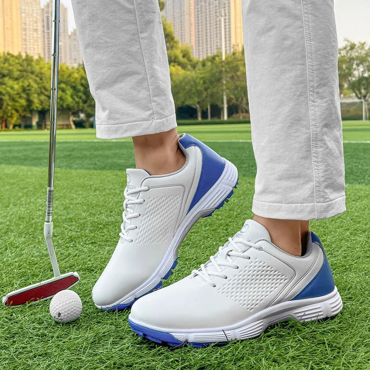 Men's Striker Pro golf shoes providing powerful traction & athletic performance.