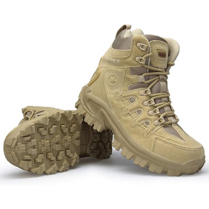 Men's sturdy waterproof hiking boots, durable trail shoes with excellent grip for outdoor adventures & long treks.