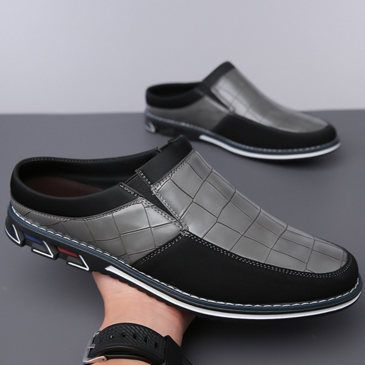 Everyday comfort men's mules, combining modern style with easy slip-on access.
