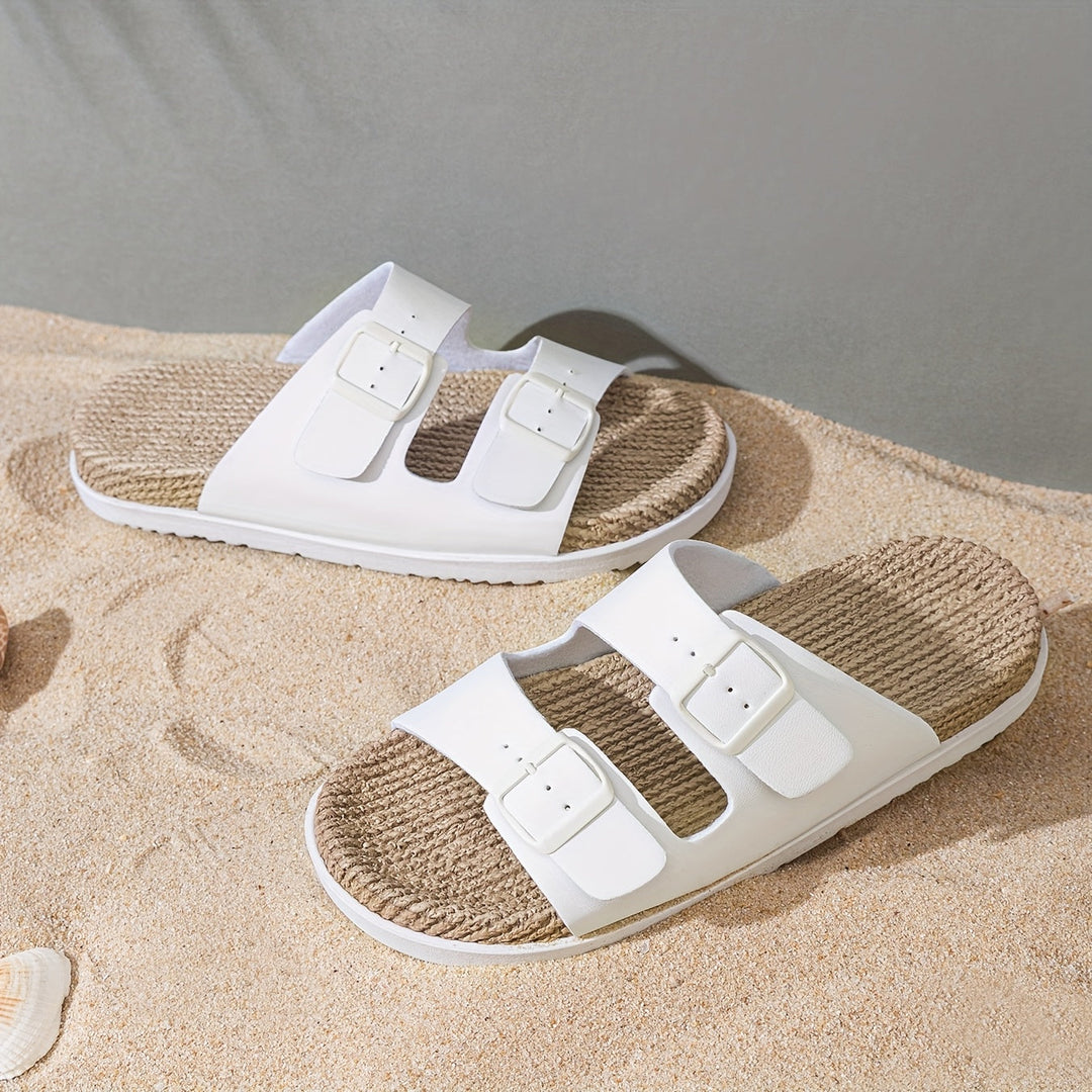 Versatile men's summer slip-on sandals, adjustable straps, perfect for holiday travel and relaxed style