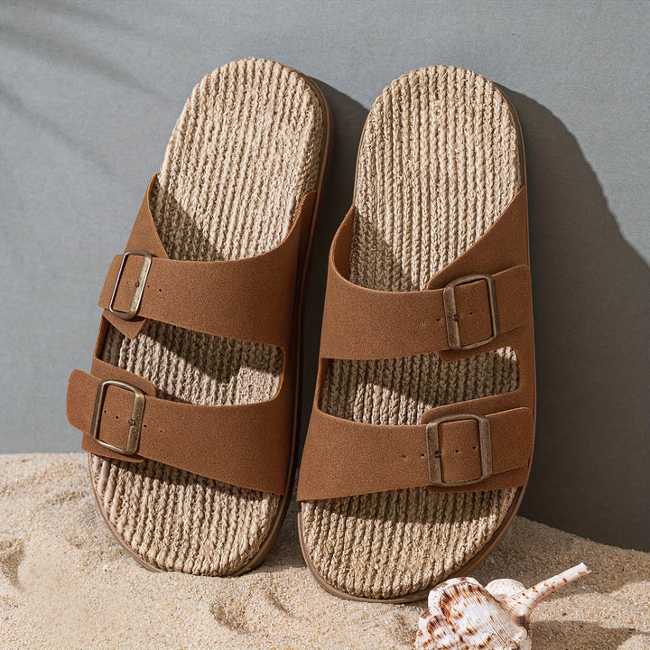 Men's casual slip-on summer shoes, adjustable for outdoor activities, breathable and easy to wear