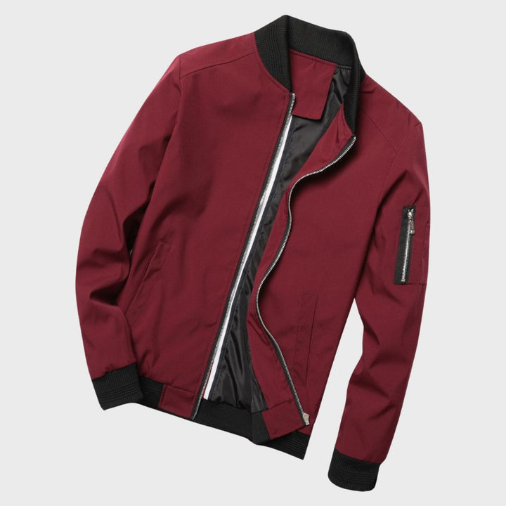Everyday men's bomber jacket, available in multiple colors, stylish & versatile outerwear.