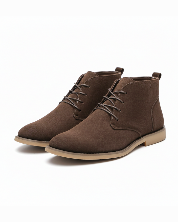 Men's stylish brown chukka boots, perfect for comfortable all-day wear. Casual & versatile ankle footwear.