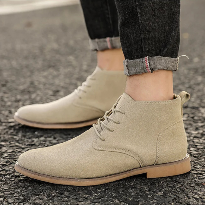 Men's fashionable chukka boots. Comfortable, durable casual footwear in a classic ankle boot style.