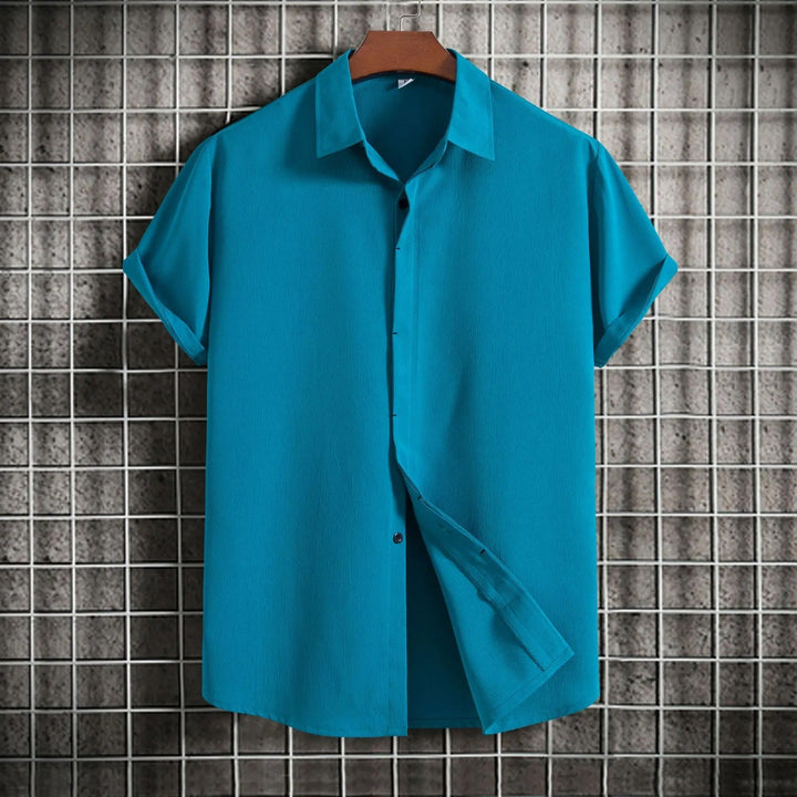 Stylish men's casual button-down shirt, long sleeve, comfortable for everyday wear.