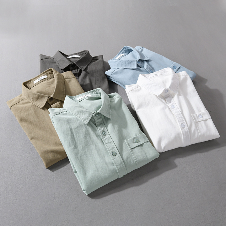 Stylish men's casual shirt with a button-front. Breathable and lightweight long sleeve for ultimate comfort.