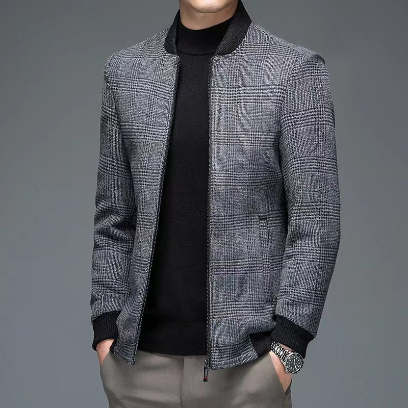 Comfortable men's everyday camel jacket with a stylish, tailored fit. Perfect smart casual outerwear.