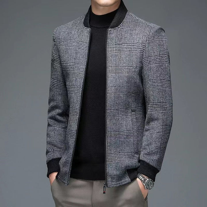 Comfortable men's everyday camel jacket with a stylish, tailored fit. Perfect smart casual outerwear.