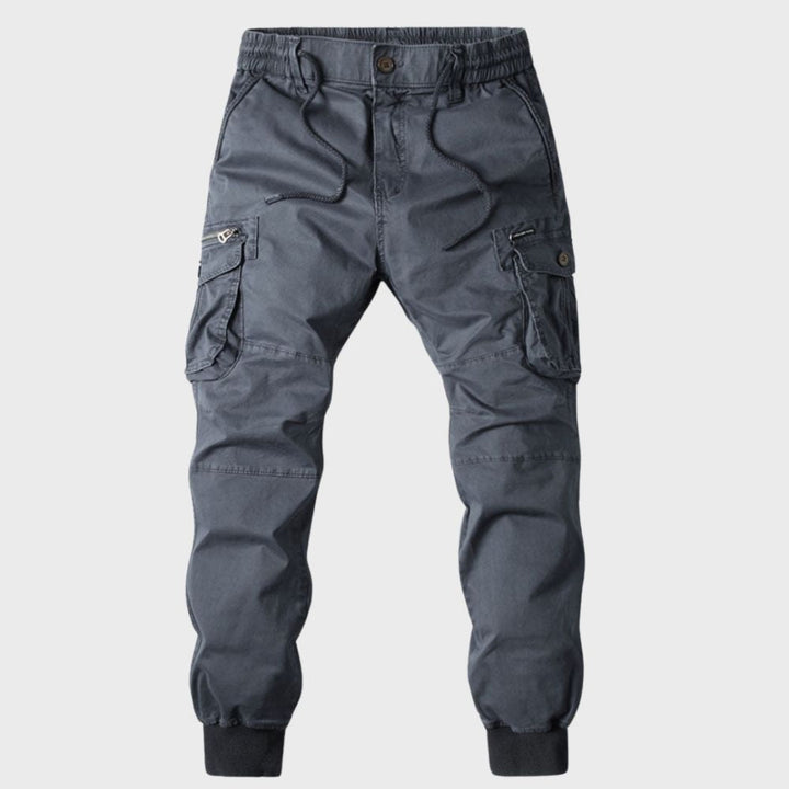 Trendy men's cargo jogger pants, a must-have for modern streetwear and casual comfort.