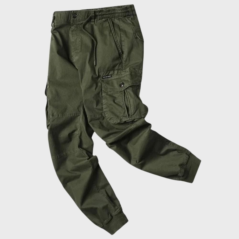 Comfortable slim-fit men's cargo joggers for a modern, active look. Great for daily wear.