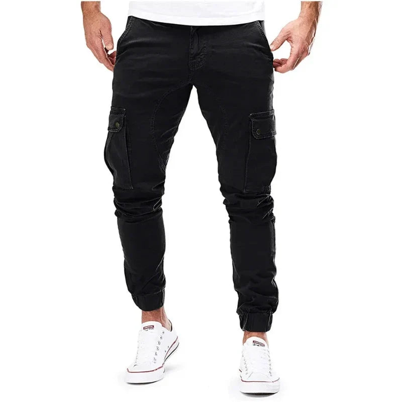 Comfortable men's casual cargo pants, soft yet durable, a must-have for modern men's fashion and everyday wear.