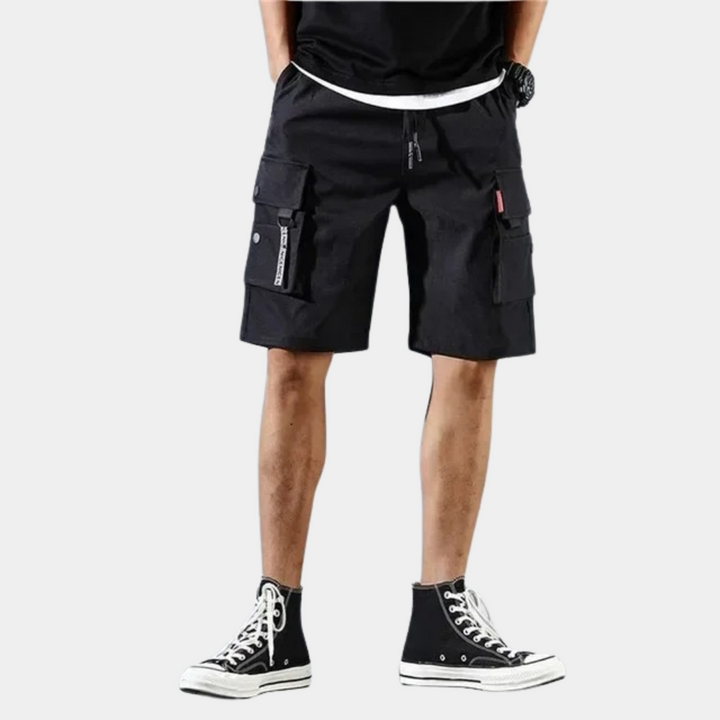 Durable men's cargo shorts, offering ultimate comfort for outdoor adventures, travel, and casual summer days.