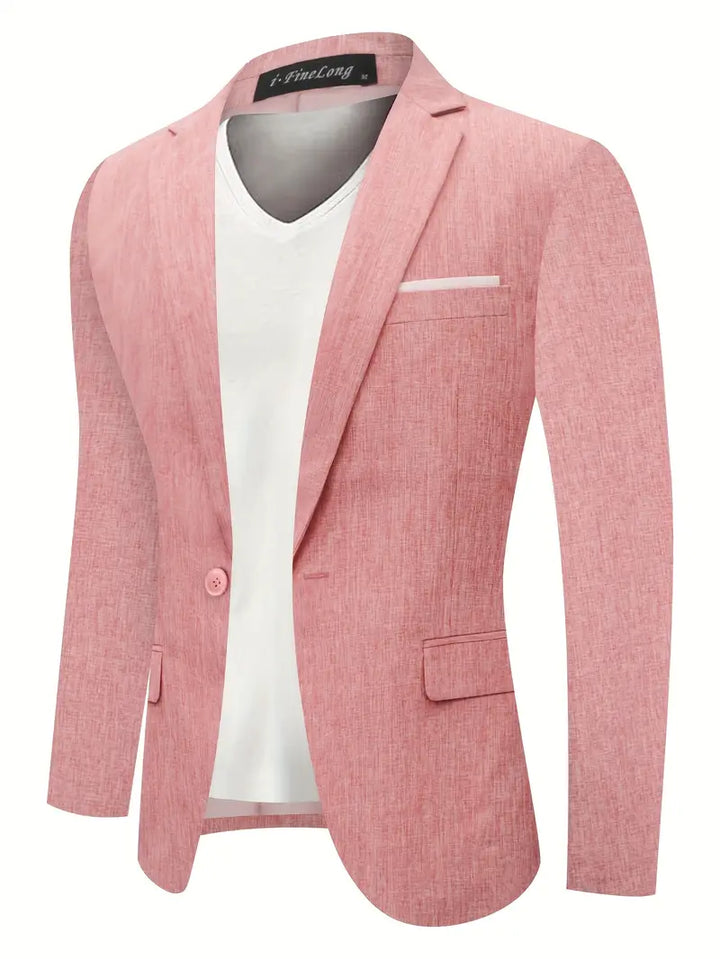 Men's stylish casual blazer for smart-casual looks. Versatile lightweight spring/summer jacket.