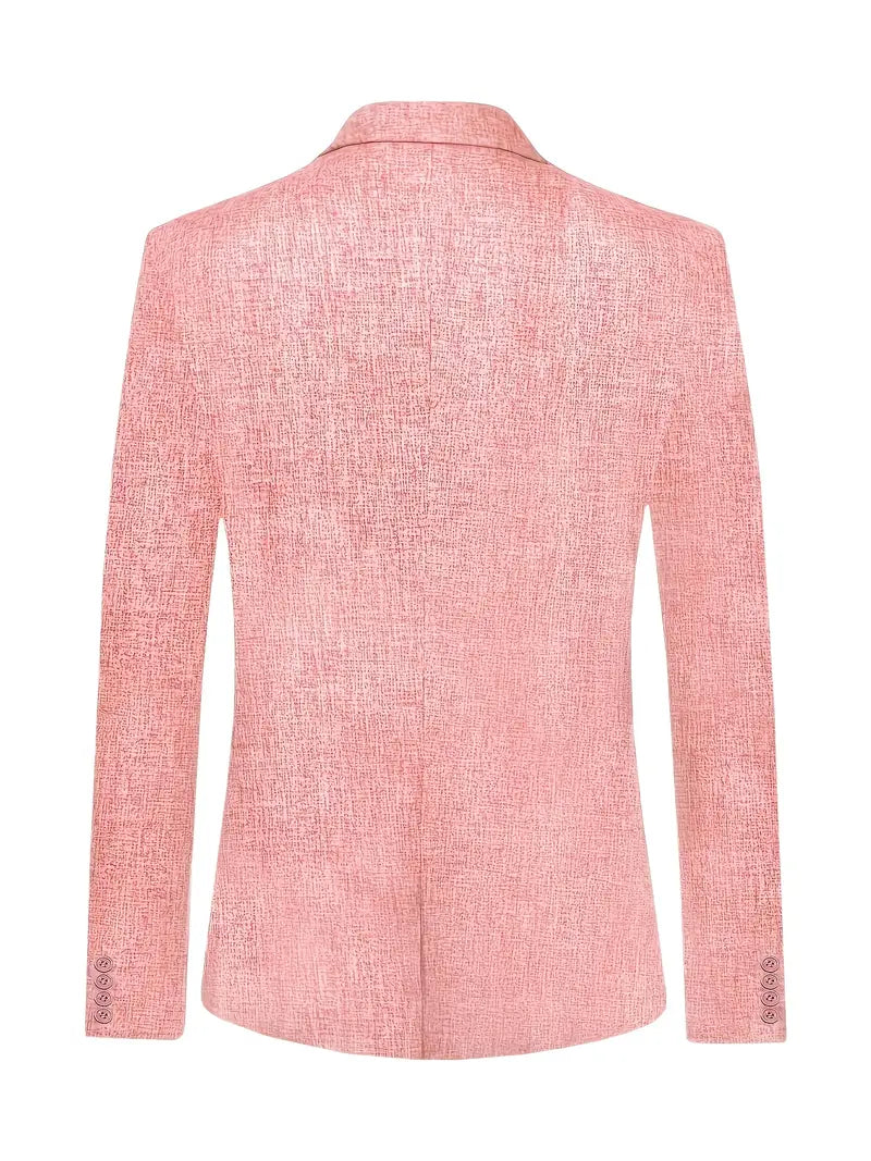 Light blue men's casual blazer. Modern lightweight jacket perfect for spring smart-casual outfits.