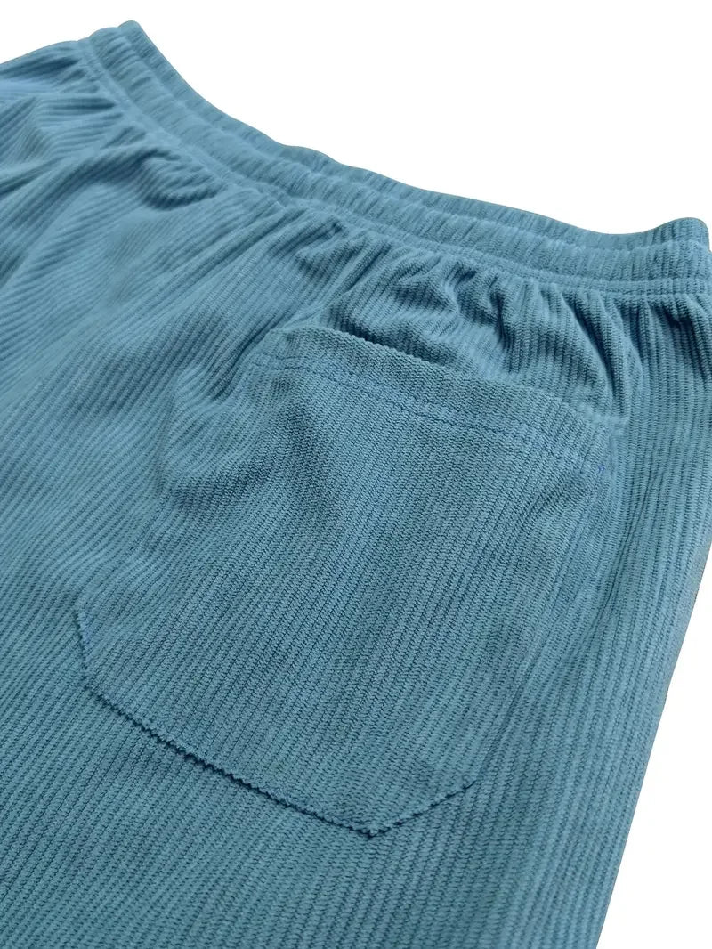 Men's comfortable straight leg casual trousers, relaxed fit, versatile & stylish for everyday wear.