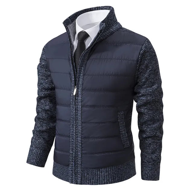 Modern man wearing a stylish MetroCraft casual vest. Trendy outerwear for comfortable & versatile men's fashion.