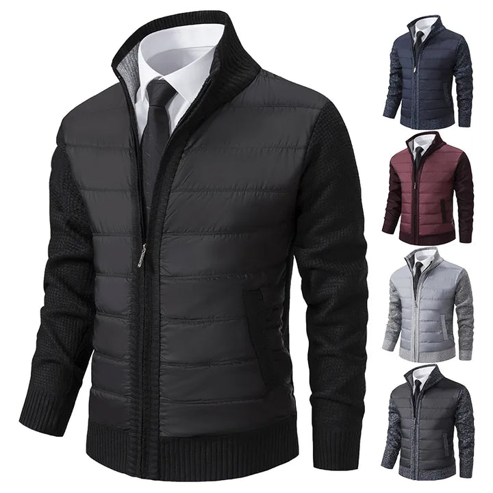 Back view of a trendy MetroCraft men's casual vest. Stylish outerwear for modern men's comfortable layering fashion.