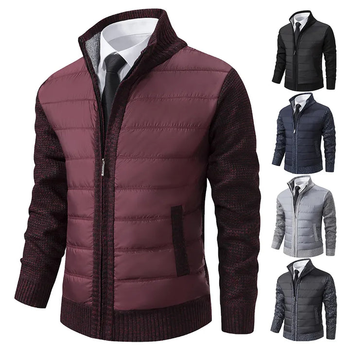Open stylish MetroCraft men's casual vest, revealing a modern layered look. Versatile comfort outerwear.