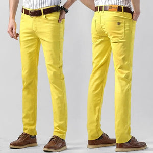 Men's Milan colored trousers, stylish & comfortable cotton blend pants. Regular fit for versatile everyday wear.