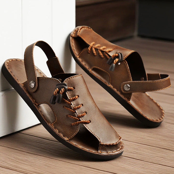 Comfortable open-toe men's casual sandals, great for daily wear, beach, and summer footwear.