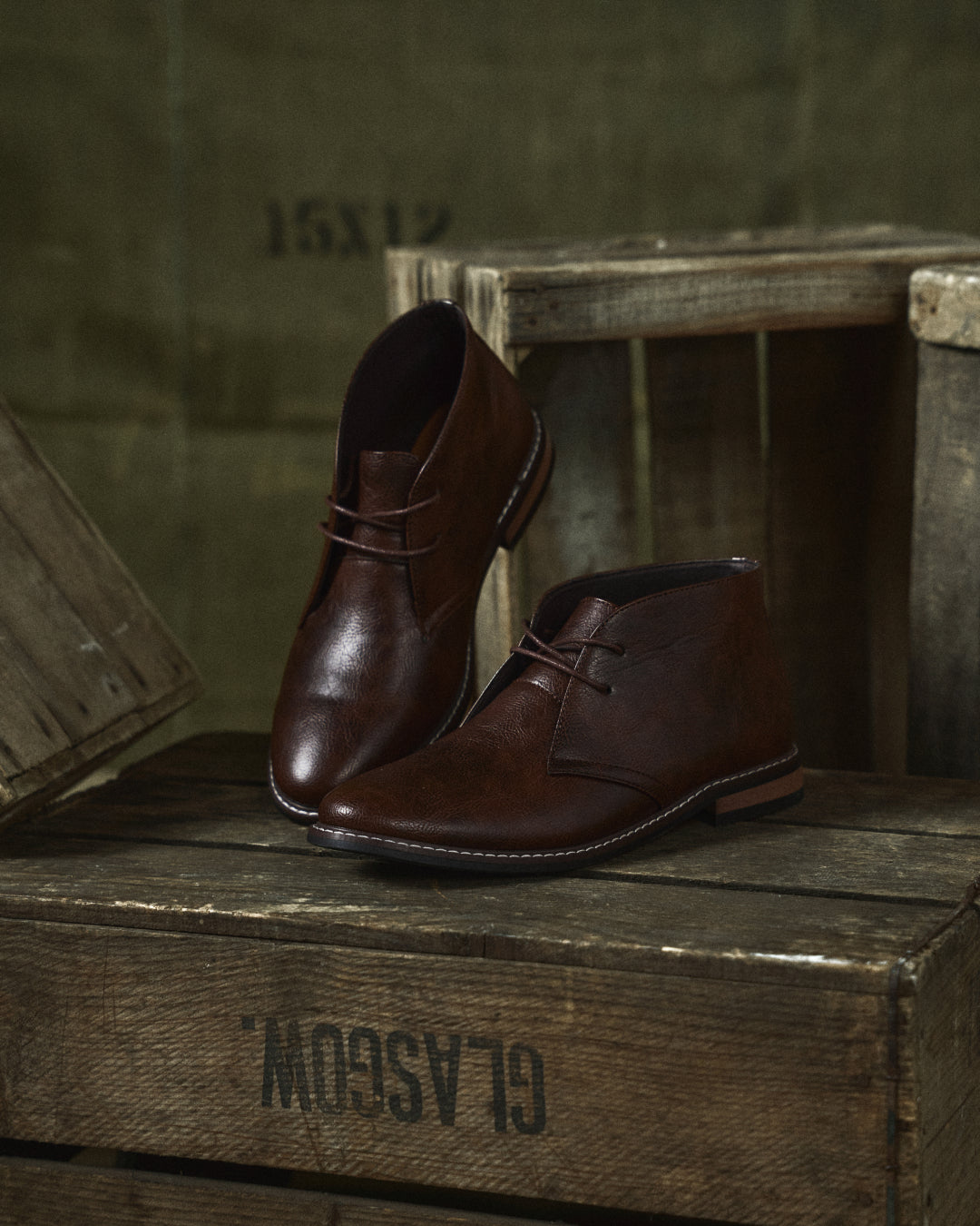 Comfortable men's dark brown leather boots, a stylish footwear choice for everyday fashion and durability.