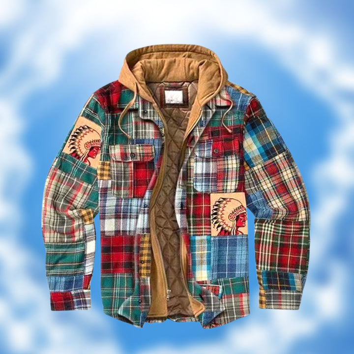 Stay warm in style with this men's Evan winter jacket. Insulated, zip-up design, ideal for cold weather outerwear.