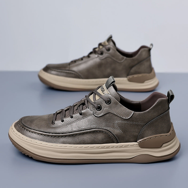 Durable lace-up men's athletic-casual sneakers, ideal for everyday comfort & versatile style.