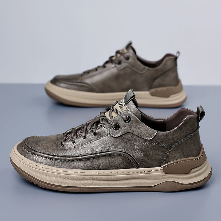 Durable lace-up men's athletic-casual sneakers, ideal for everyday comfort & versatile style.