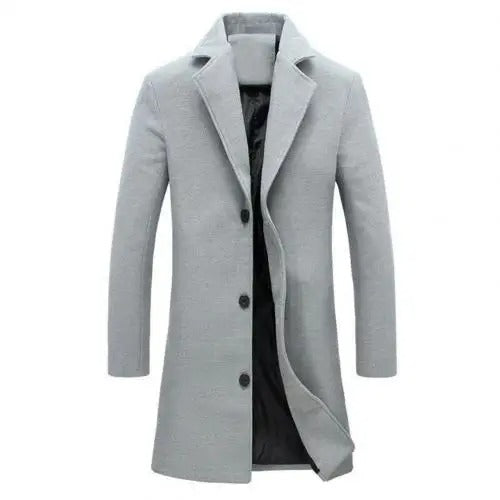 Versatile men's fall & winter coat, suitable for smart casual looks, offering elegant and classic fashion.