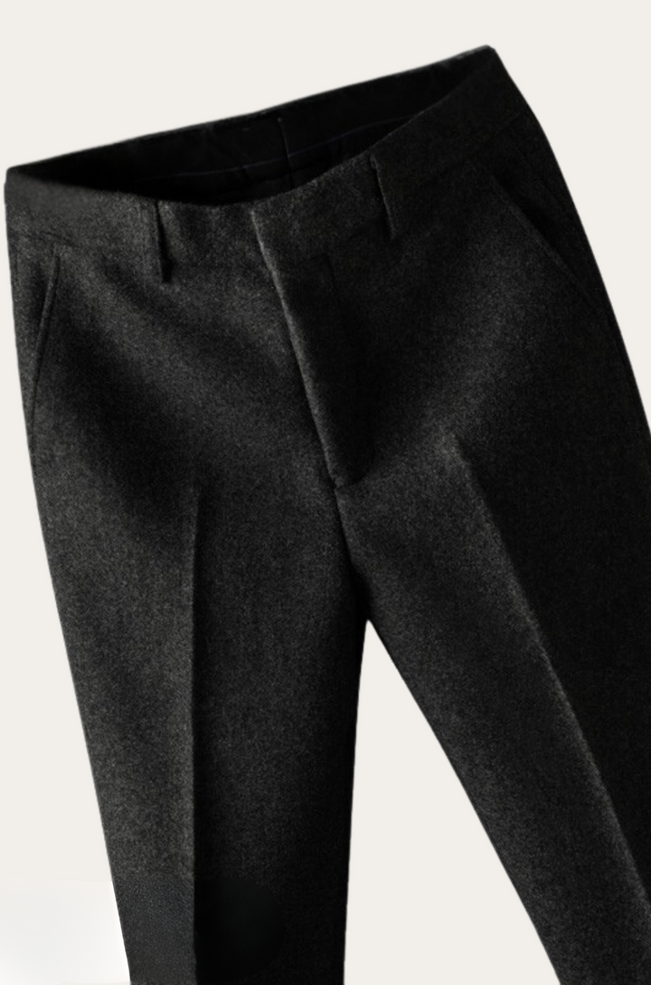 Comfortable men's insulated pants, Simon, ideal for fall fashion & winter wear. Stylish casual & formal trousers.