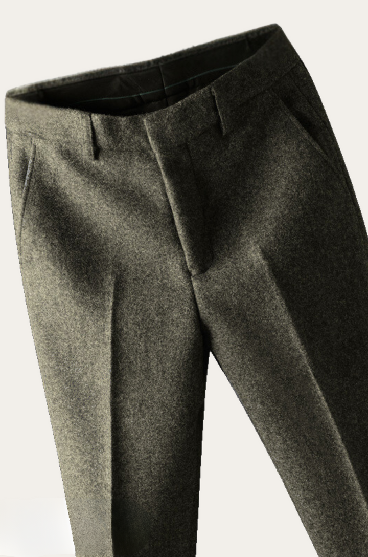 Men's Simon insulated trousers for cool weather. Stylish, comfortable men's pants for fall & winter casual or formal wear.