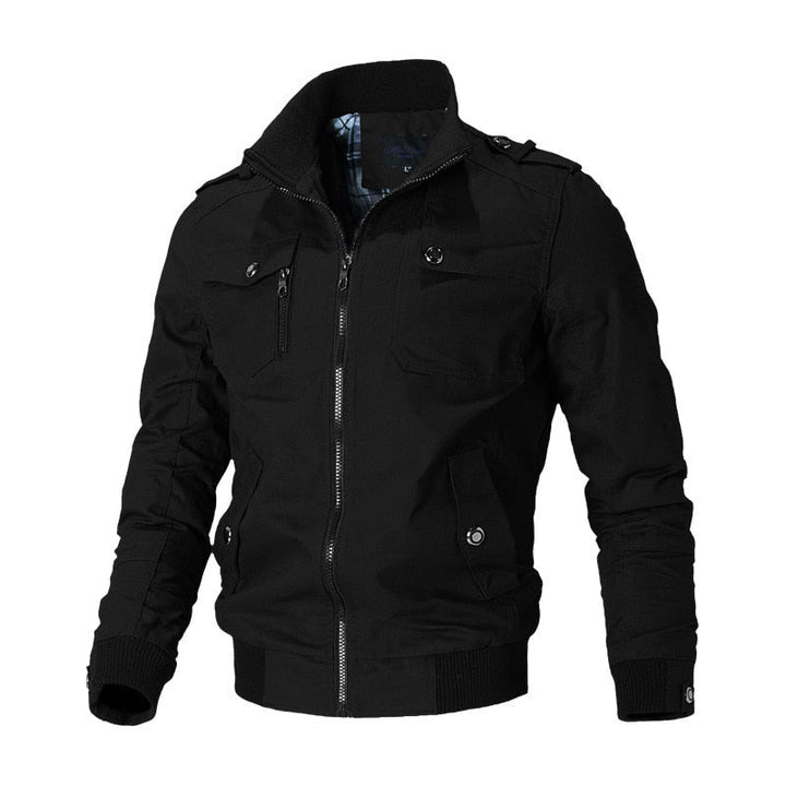 Men's stylish lightweight bomber jacket, perfect for casual spring and fall outerwear fashion.