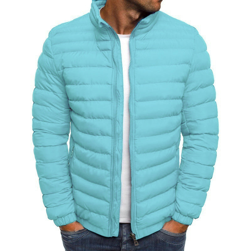 Trendy men's lightweight winter jacket, perfect for cold weather; a fashionable and practical piece of men's outerwear.