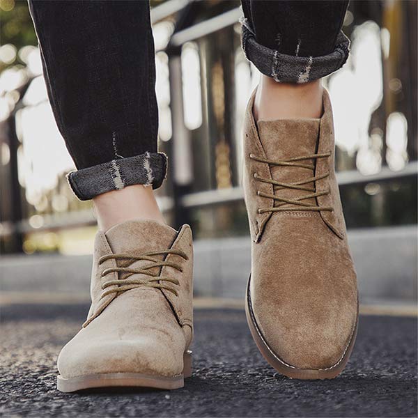 UrbanStride Classic men's mid-top lace-up footwear for sophisticated casual styling.