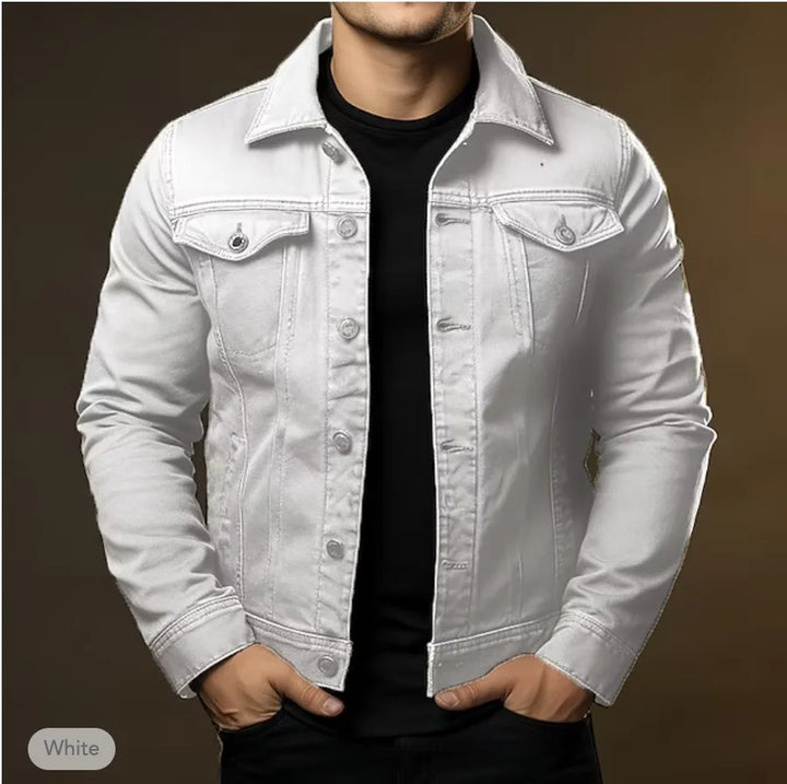 Everyday men's button-up casual jacket, multi-color, featuring handy pockets and stylish design for versatile outerwear.