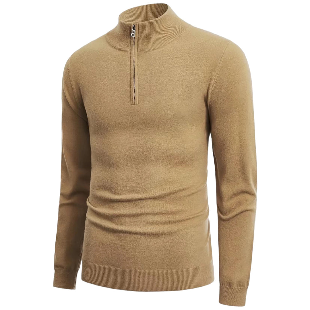 NordFlex men's comfortable half-zip sweater, a long sleeve pullover designed for modern casual fashion.