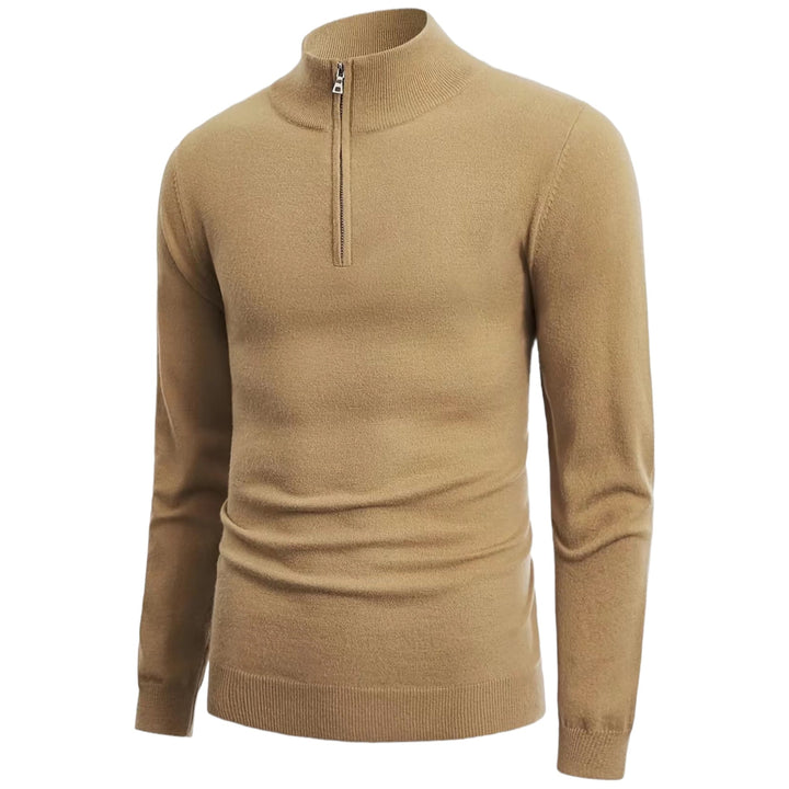 NordFlex men's comfortable half-zip sweater, a long sleeve pullover designed for modern casual fashion.