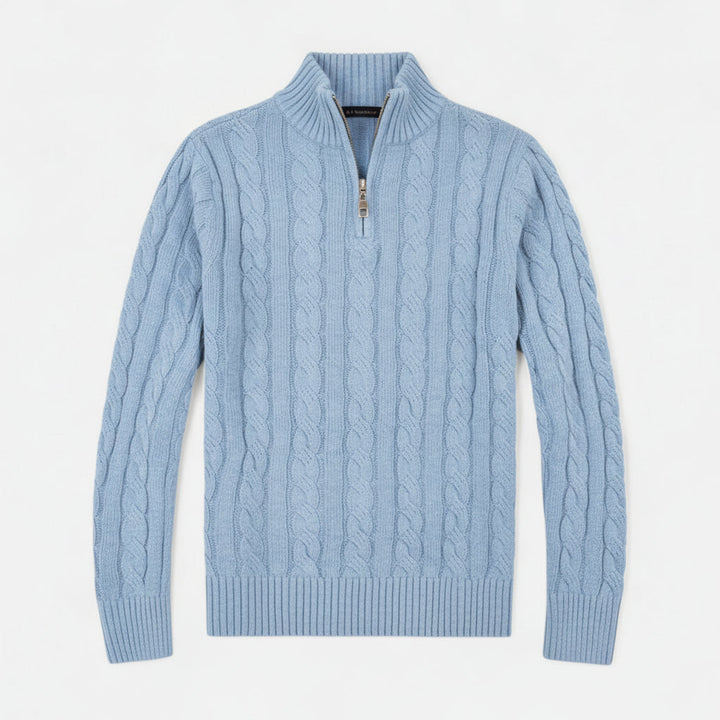 Comfortable men's open-front cardigan, a stylish knit sweater for a modern look.