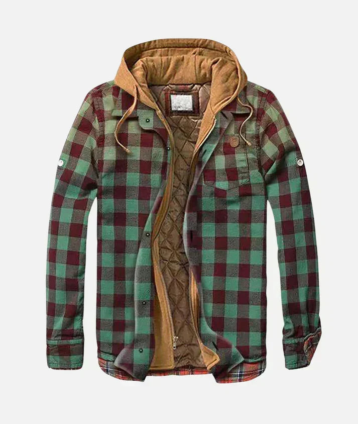 Unique men's patchwork check vest with a distinct pattern. Stylish sleeveless jacket for contemporary layering.