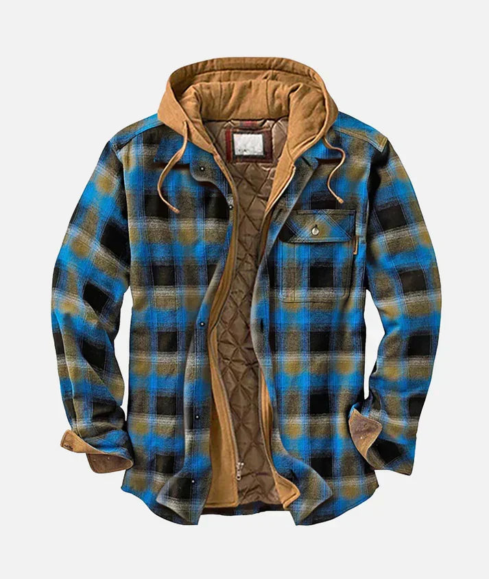 Stylish men's patchwork check vest, featuring a unique patterned design. Perfect versatile casual outerwear.