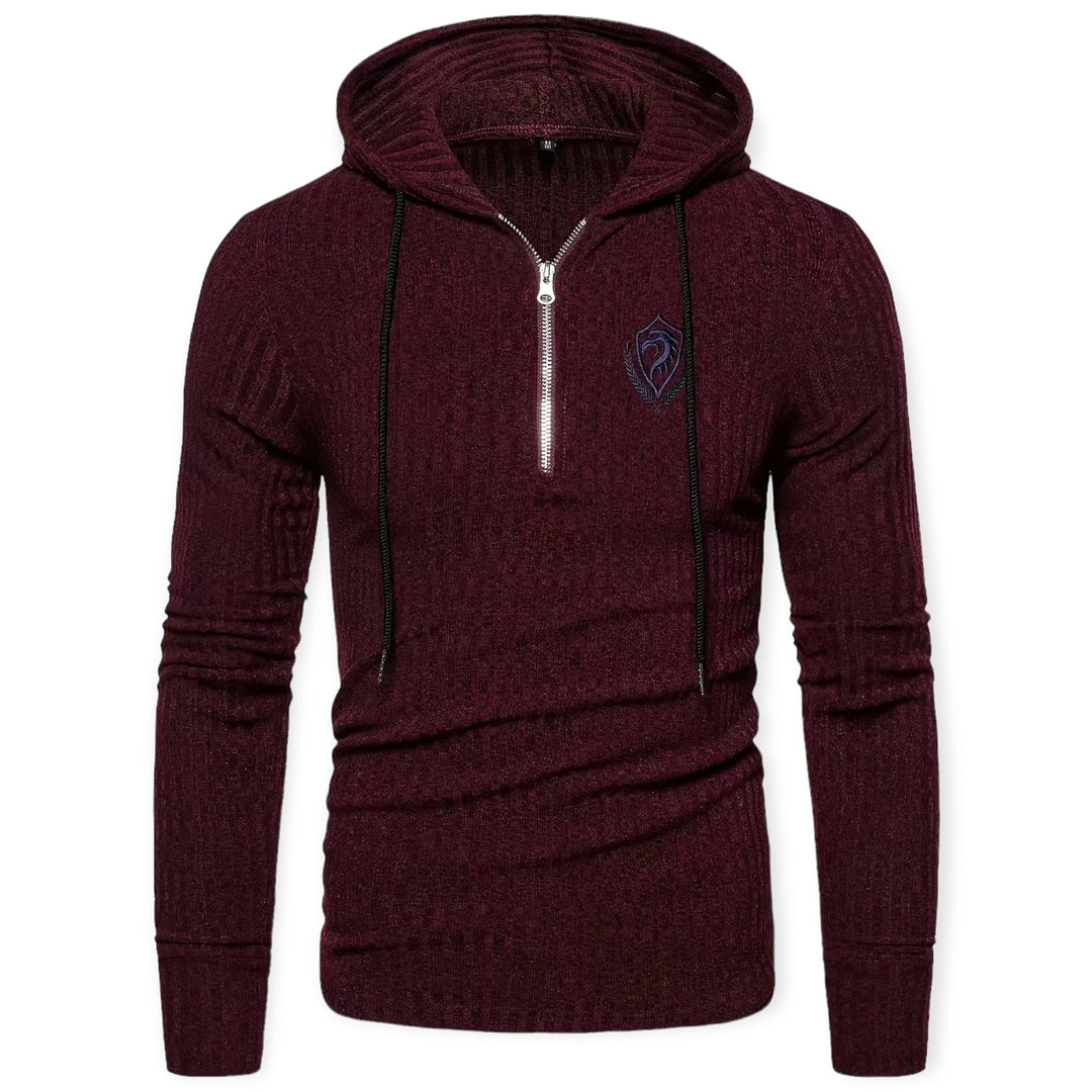 Men's stylish printed sweater with a unique urban wild design. Comfortable crew neck long sleeve top.