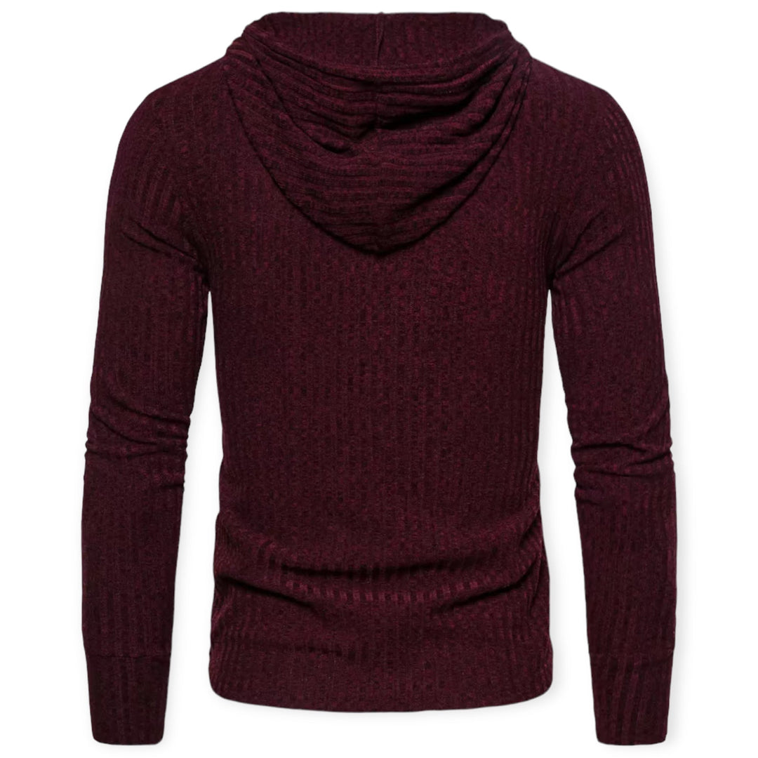 Warm & comfortable men's printed sweater. Stylish long sleeve crew neck top for casual urban wear.