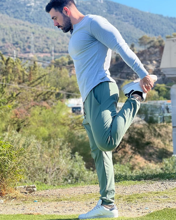 Men's casual ribbed henley shirt, a comfortable long sleeve essential for modern wardrobes.
