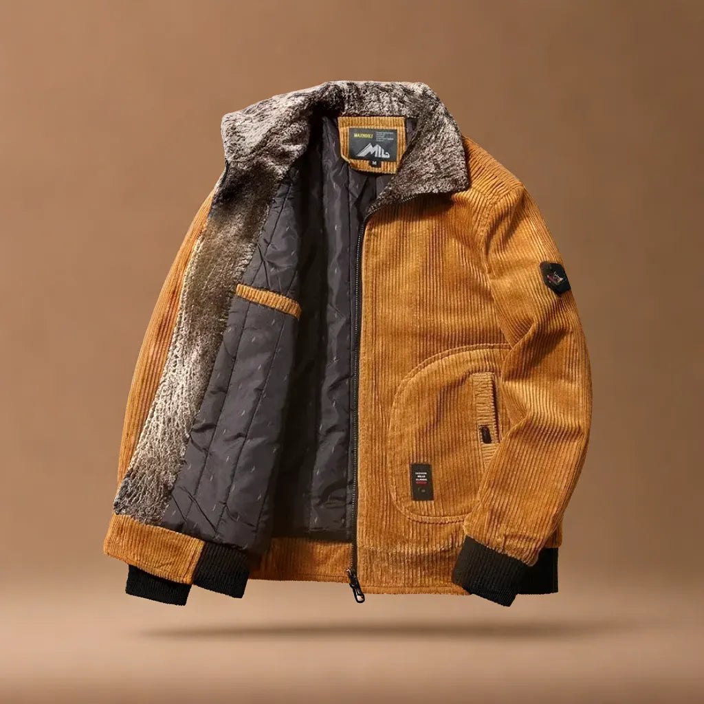 Black Men's Ridge Jacket, modern design & versatile comfort fit for casual everyday wear.