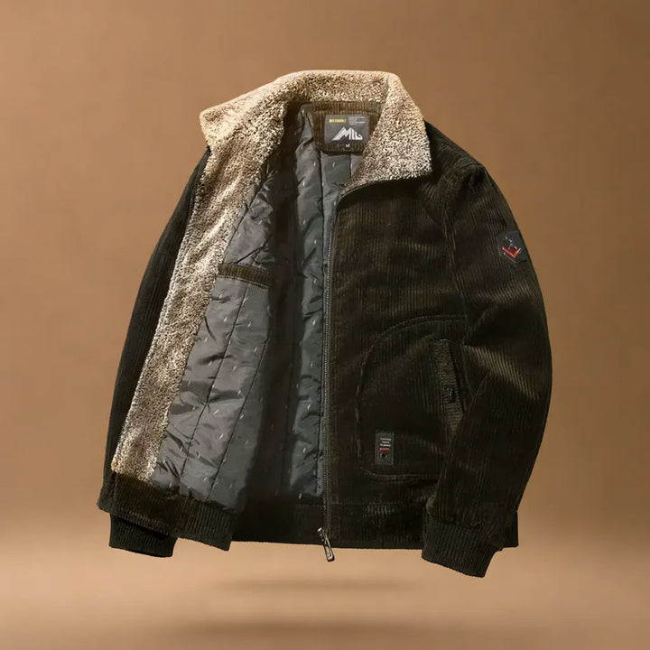 Khaki Men's Ridge Jacket, a comfort fit casual jacket ideal for versatile everyday style & layering.