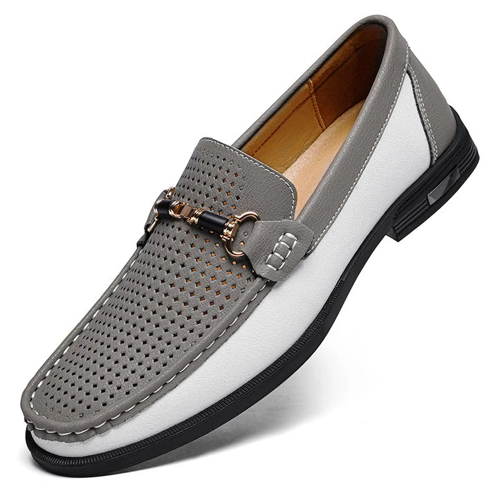Modern men's comfortable slip-on loafers, combining style with all-day support for casual footwear.